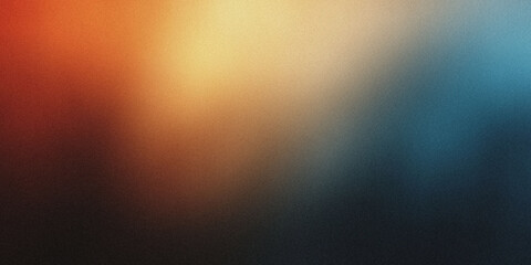 Obraz premium Gradient background with rusty brown and deep slate blue tones, noise texture effect