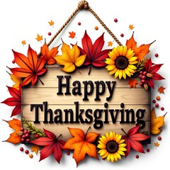 Happy Thanksgiving door hangging autumn style