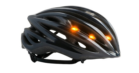 Fototapeta premium High-Tech Reflective Cycling Helmet with Integrated LED Lights