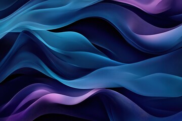 Obraz premium Modern header design showcasing thistle, navy, and sky blue tones. Vibrant curved lines merged with soft, flowing shapes for an elegant look