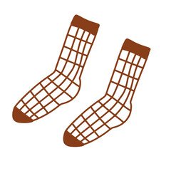 Cute Winter Socks Vectors | Aesthetic | Vector | Minimalist