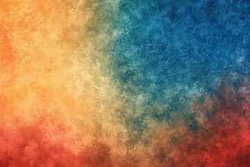 Retro colorful background featuring a textured grain effect