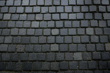 dark gray paving stones on pathway