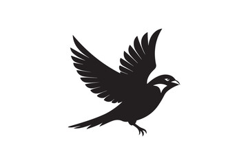 Common Sparrow silhouette vector illustration, Common Sparrow silhouette PNG, Common Sparrow silhouette vector .