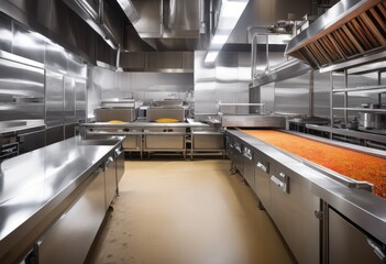 efficient industrial food processing equipment operation showcasing advanced technology robust design high volume production, automation, machinery, factory