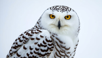 Obraz premium Close-Up of a Snowy Owl
