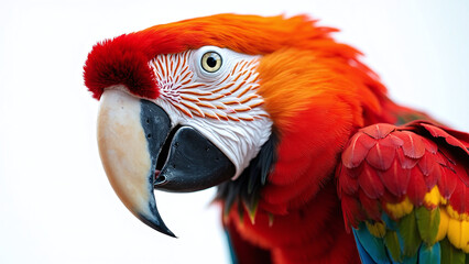 Close-Up of a Vibrant Macaw