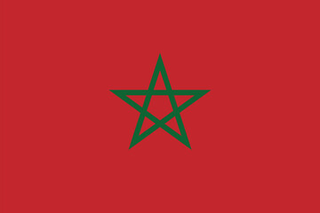 Morocco flag official colors size correct proportions vector illustration isolated for Independence Day 18 November, National Day, Proclamation of Independence Day,11th January, banners, posters eps10 © QaziazKhan