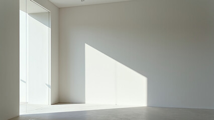 Fototapeta premium Empty Room with Large Window