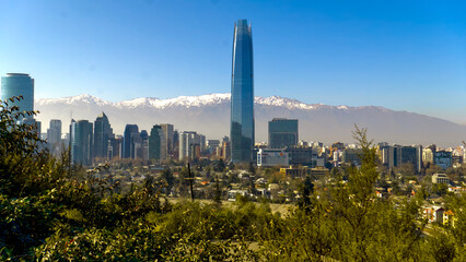 Obraz premium Edificio Costanera Center Santiago de Chile