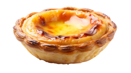 pastel de nata  isolated on white
