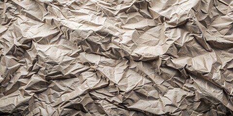 Abstract Crumpled Paper Texture, Brown, Macro, Background, Texture, Paper, Crumpled