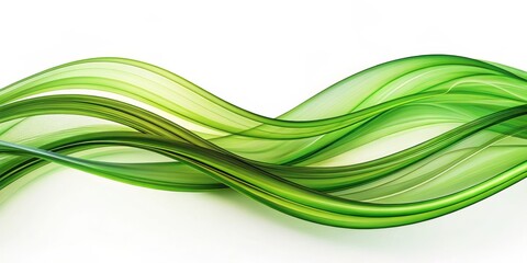 Abstract Green Wave, Digital Art, Abstract Background, Green, Wave