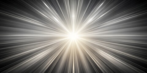 Abstract Light Burst, Black and White, Digital Art, Rays of Light, Speed, Motion Blur, Technology