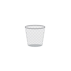 Trash can icon flat vector design
