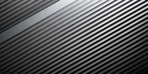 Obraz premium Diagonal Metallic Stripes with Light Reflection, Architecture, Design, Abstract, Metal