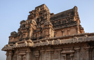 Fototapeta premium Hazara Rama Temple is the personal temple of the royal family. Hampi. India.
