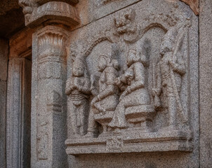 Hazara Rama Temple is the personal temple of the royal family. Hampi. India.
