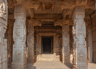 Hazara Rama Temple is the personal temple of the royal family. Hampi. India.