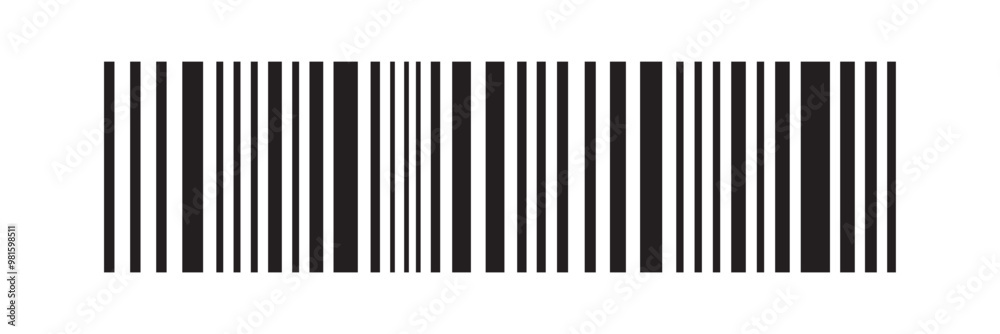 Wall mural set of barcode vector icon. trendy bar code for web icon. abstract barcode vector icon illustration.