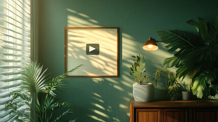 design a beautifully looking wall for a youtube video