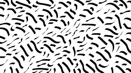 Abstract doodles design isolated on white, tropical tiles patternic design, wall decorations illustration, design for business card side view outline. BW doodles background, black-white curvy, trendy.