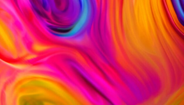 Colorful Abstract Background with Flowing Lines: UHD Video of Fluid Forms and Vibrant Motion