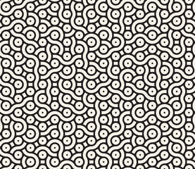 Vector seamless geometric pattern. Stylish abstract irregular shapes background. Repeating interwoven lines design.