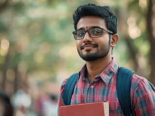 Fototapeta premium Contemplative Student