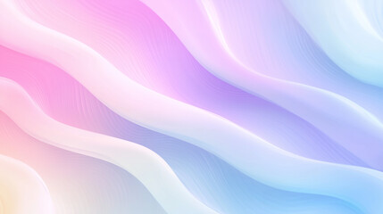 Obraz premium Soft pastel gradient waves in pink, purple, and blue, abstract flow with smooth texture