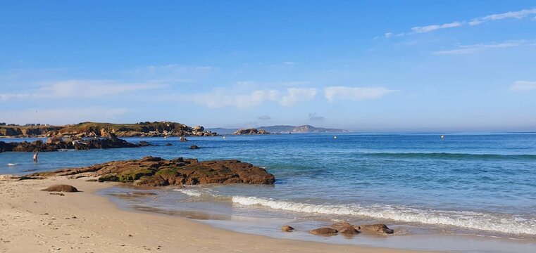 Playa de A Lanzada en O Grove, Galicia