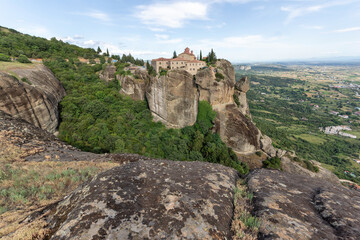 Panoramic view of Meteora Monasteries, Greece