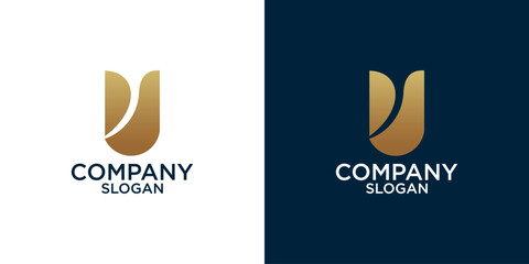 initial u abstract monogram logo vector design © Nufalla766