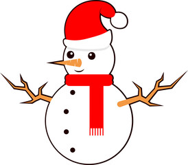 Merry Christmas Snowman Icon