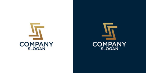 letter s abstract monogram logo vector design