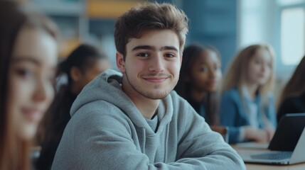 Obraz premium Student Life: A Positive Learning Experience