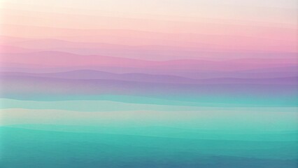 Gradient pastel waves, abstract ocean horizon, smooth color transition