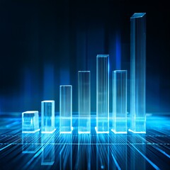 bar chart graph for business or economy