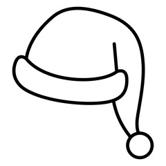 Santa Hat Outline