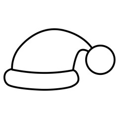 Santa Hat Outline