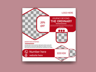 Creative Digital business marketing banner, Editable minimal square for social media post template. Digital business marketing social media post template. Social media banner design template. 