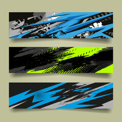 Car wrap abstract racing graphic background for vinyl wrap and stickers © suolieman