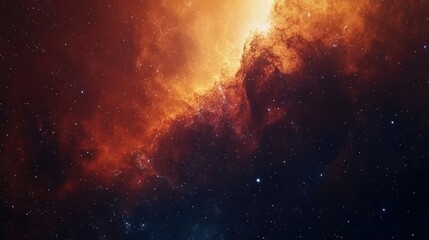 Obraz premium Cosmic Nebula with Stars