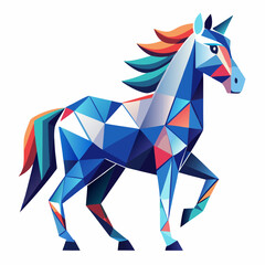 Obraz premium Geometric horse