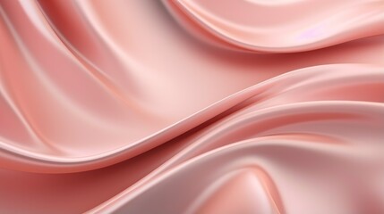 Obraz premium A soft, pink fabric drapes gracefully, creating a luxurious and elegant background.