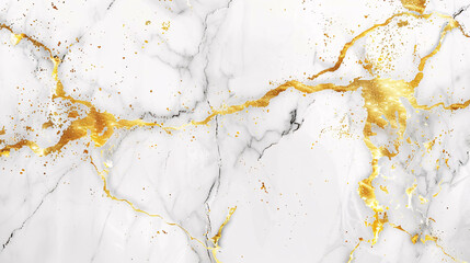 Obraz premium White and gold marble texture pattern with high resolution, suitable for book covers, brochures, posters, and wallpaper