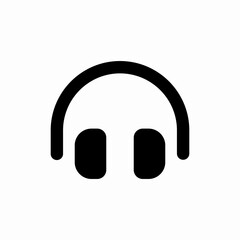 headphones music icon sign vector