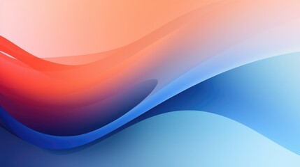 Obraz premium A vibrant abstract background with smooth, flowing curves in shades of blue, red, and pink.
