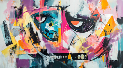 Fototapeta premium graffiti on the wall