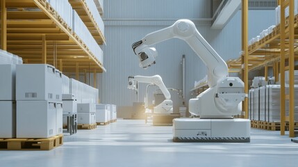 Robotic Automation in a Modern Warehouse